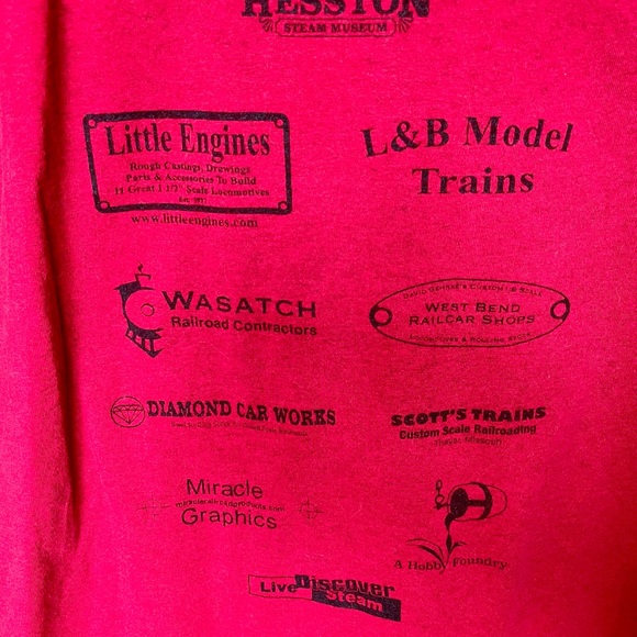 Hesston Steam Museum exclusive red tee - Picture 5 of 5